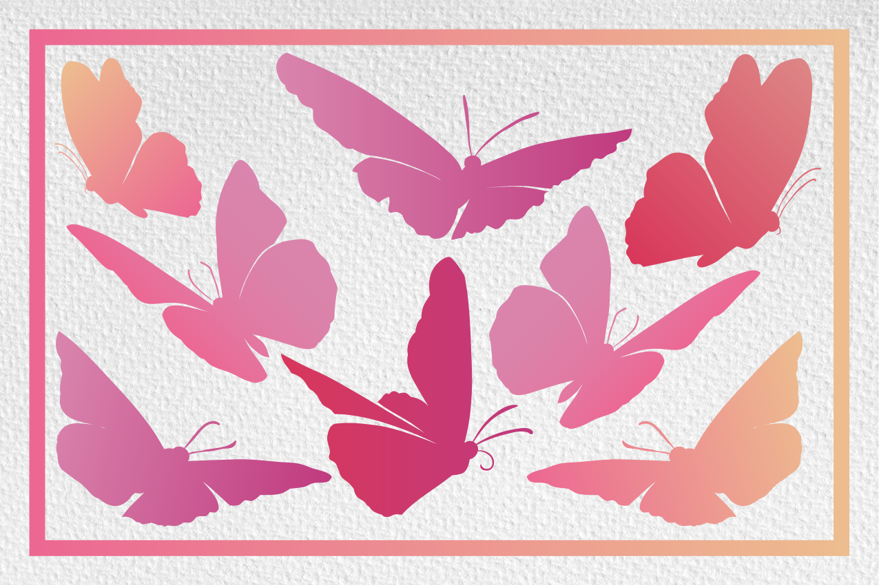 Children placemats vibrant butterfly design - TenStickers