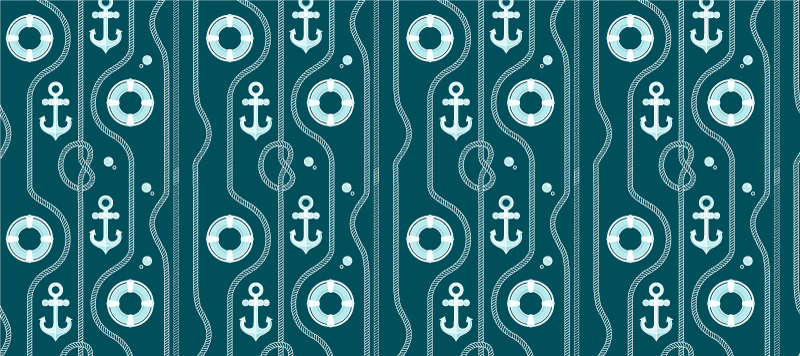Original placemats nautical anchor design - TenStickers