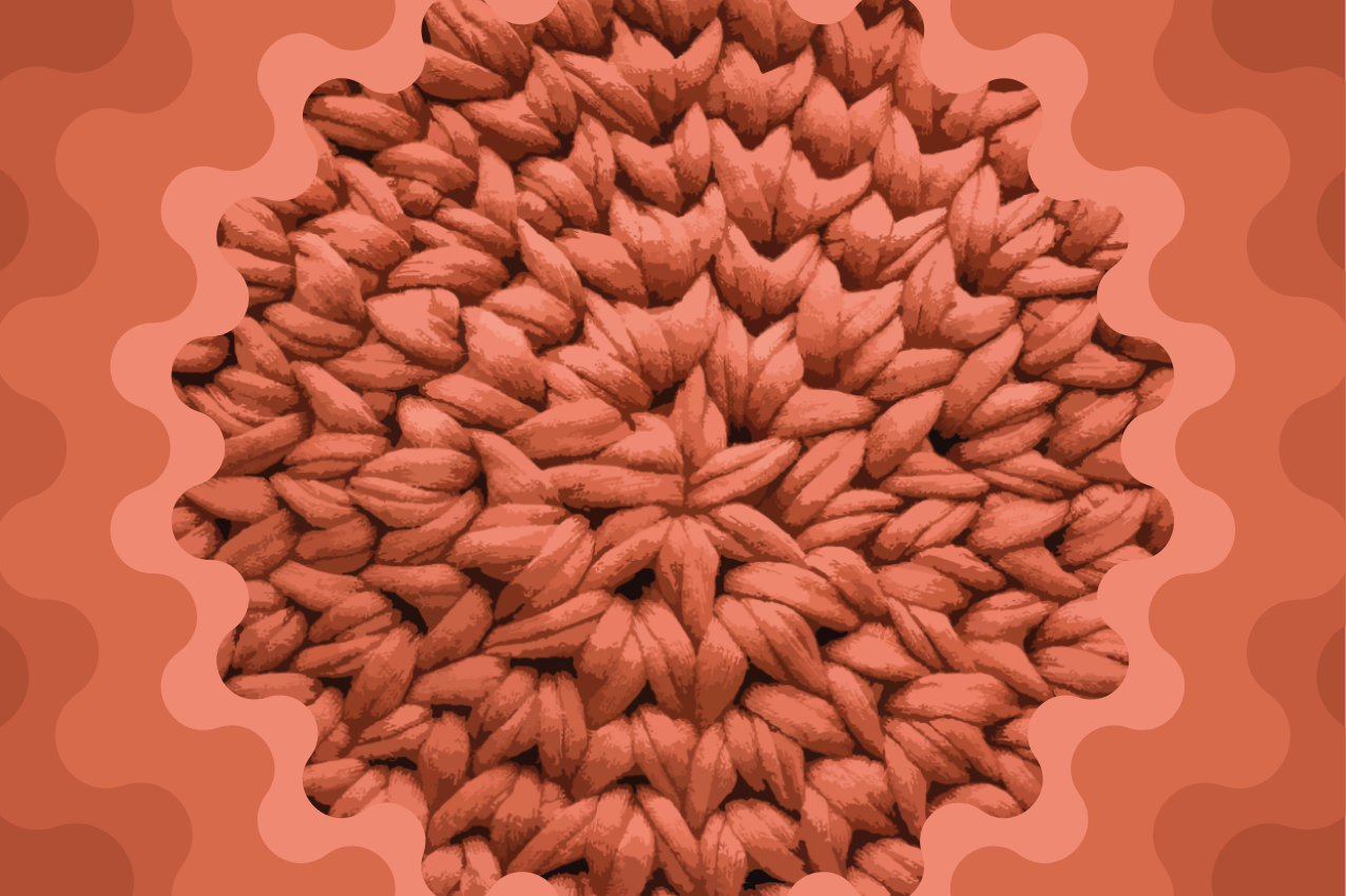 Textured placemats with textured leaf motif - TenStickers