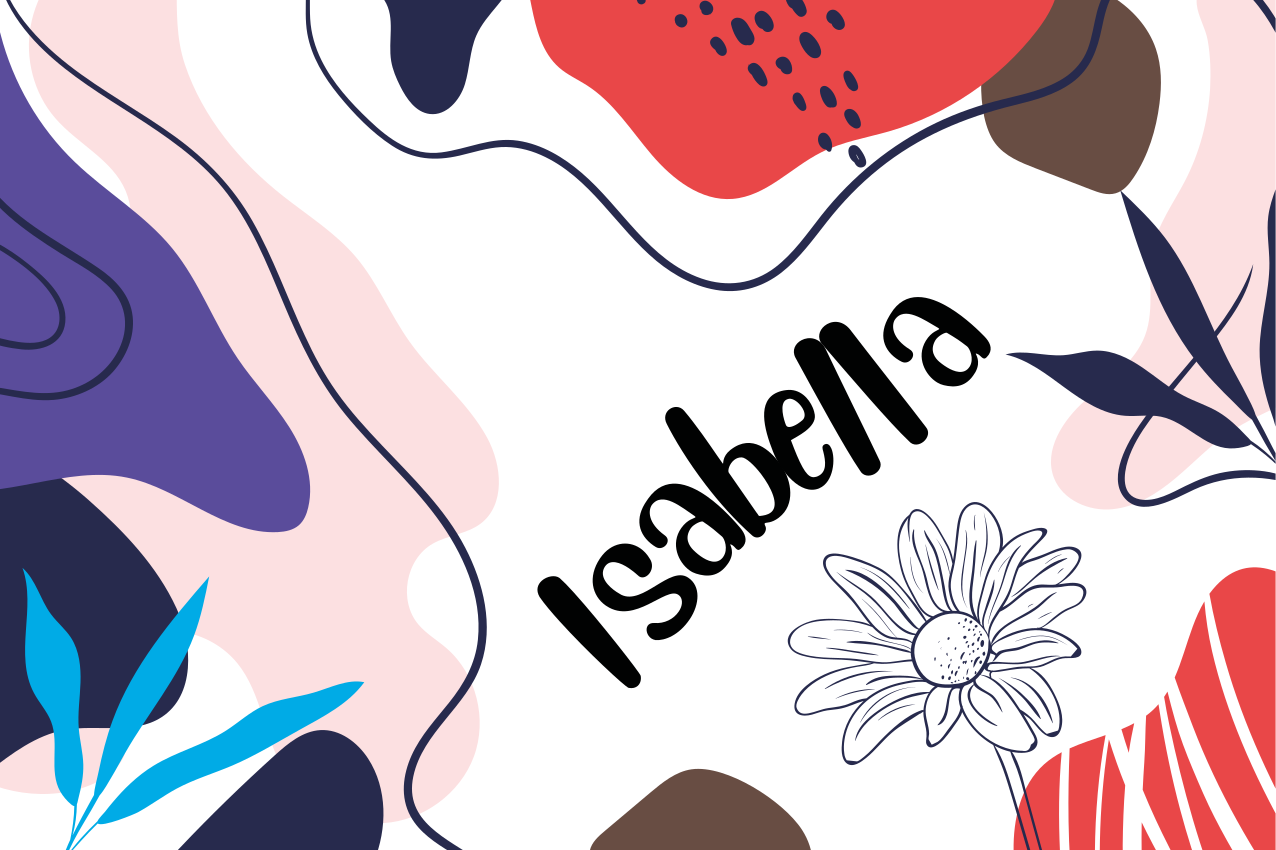 Personalised placemats in vibrant abstract floral - TenStickers