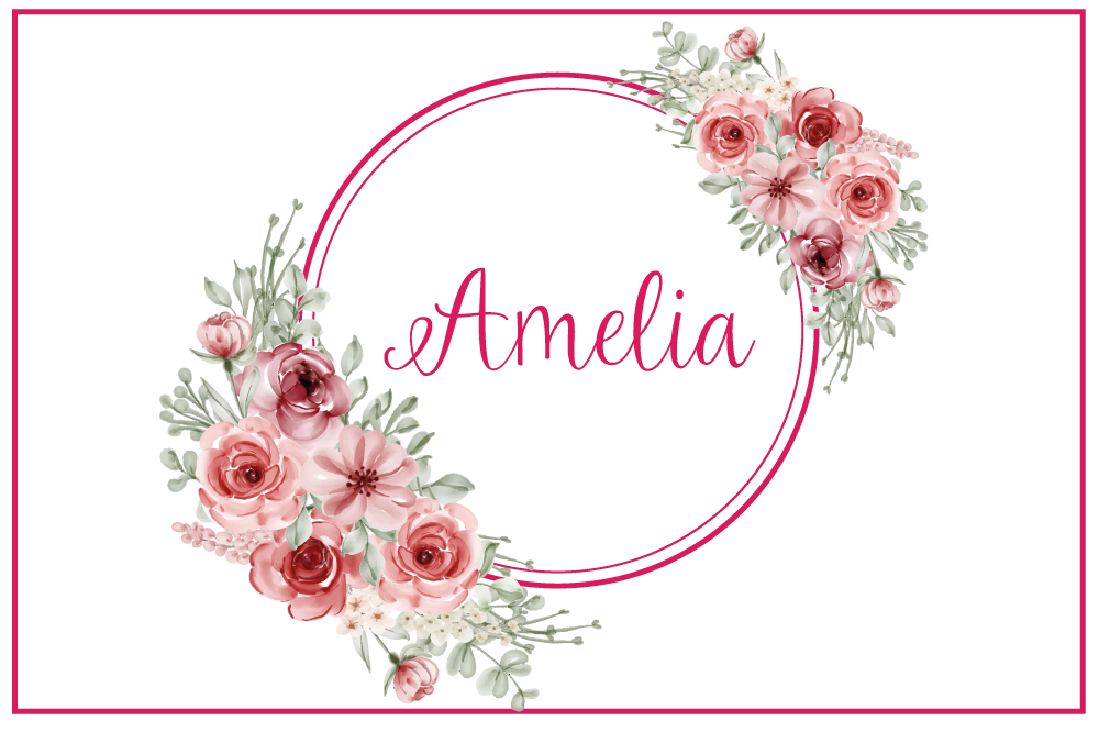 Personalised placemats botanical custom design - TenStickers