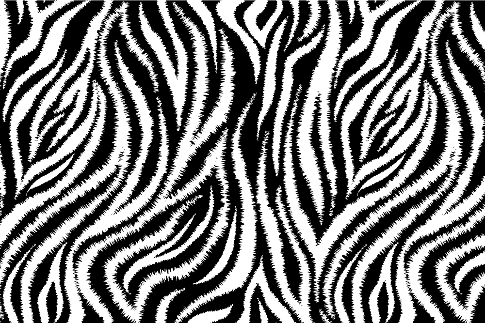Textured placemats in zebra print design - TenStickers