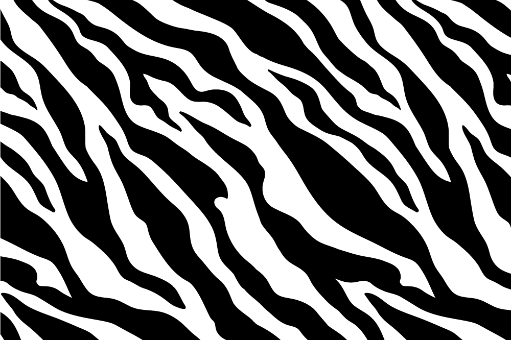 Textured placemats zebra stripe design - TenStickers