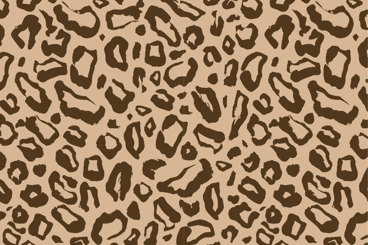 Textured placemats in leopard print style - TenStickers