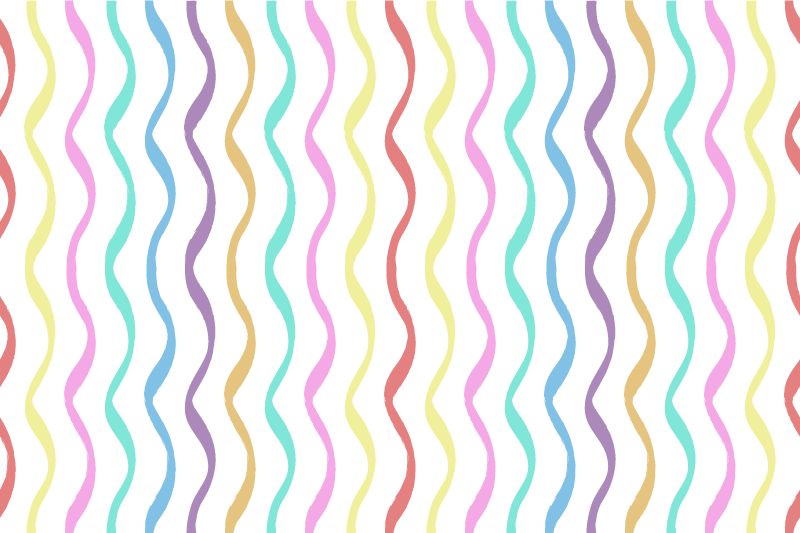 Textured placemats wavy pattern print - TenStickers