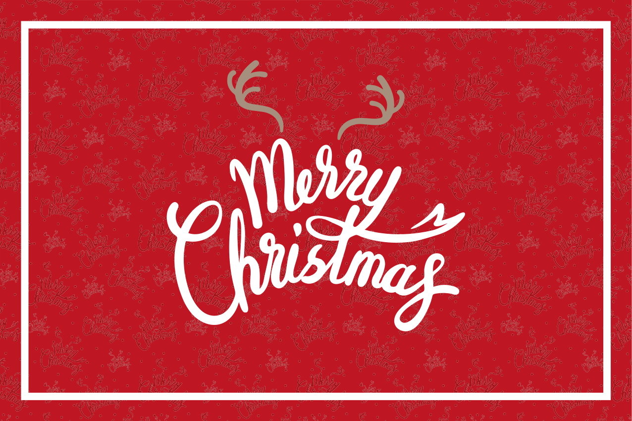 Christmas placemats joyful christmas greetings - TenStickers