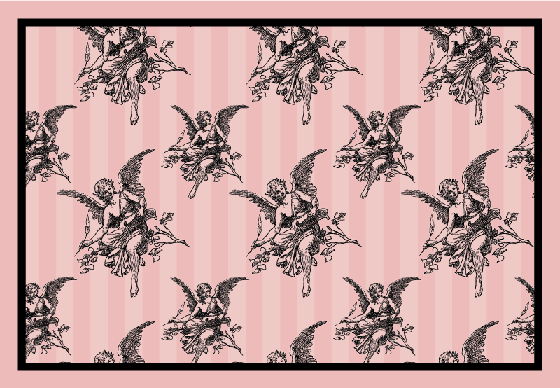 Modern placemats angelic cherubs design - TenStickers