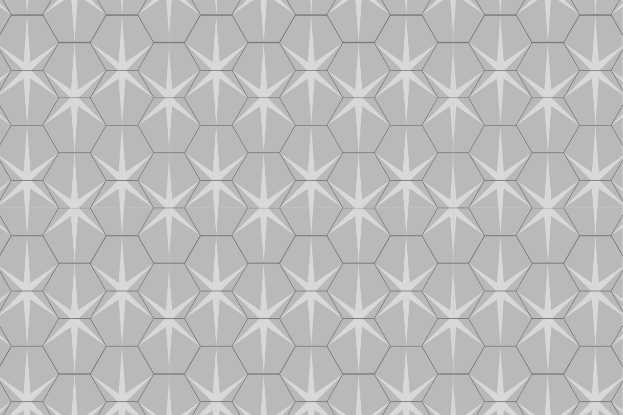 Textured placemats hexagonal star design - TenStickers