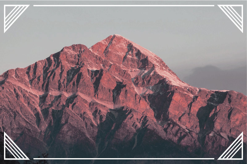 Modern placemats mountain landscape tranquility - TenStickers