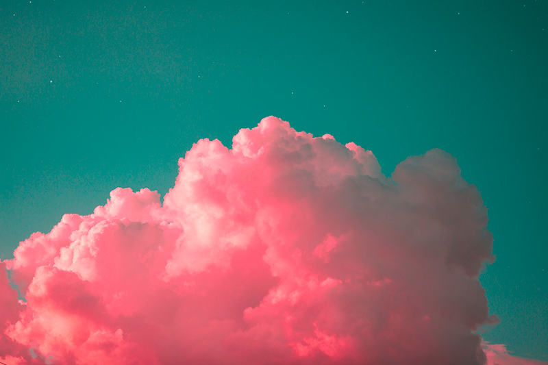 Modern placemats in pink cloud blush - TenStickers