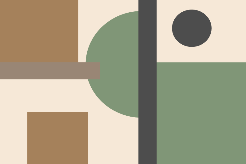 Modern placemats in geometric abstract shapes - TenStickers