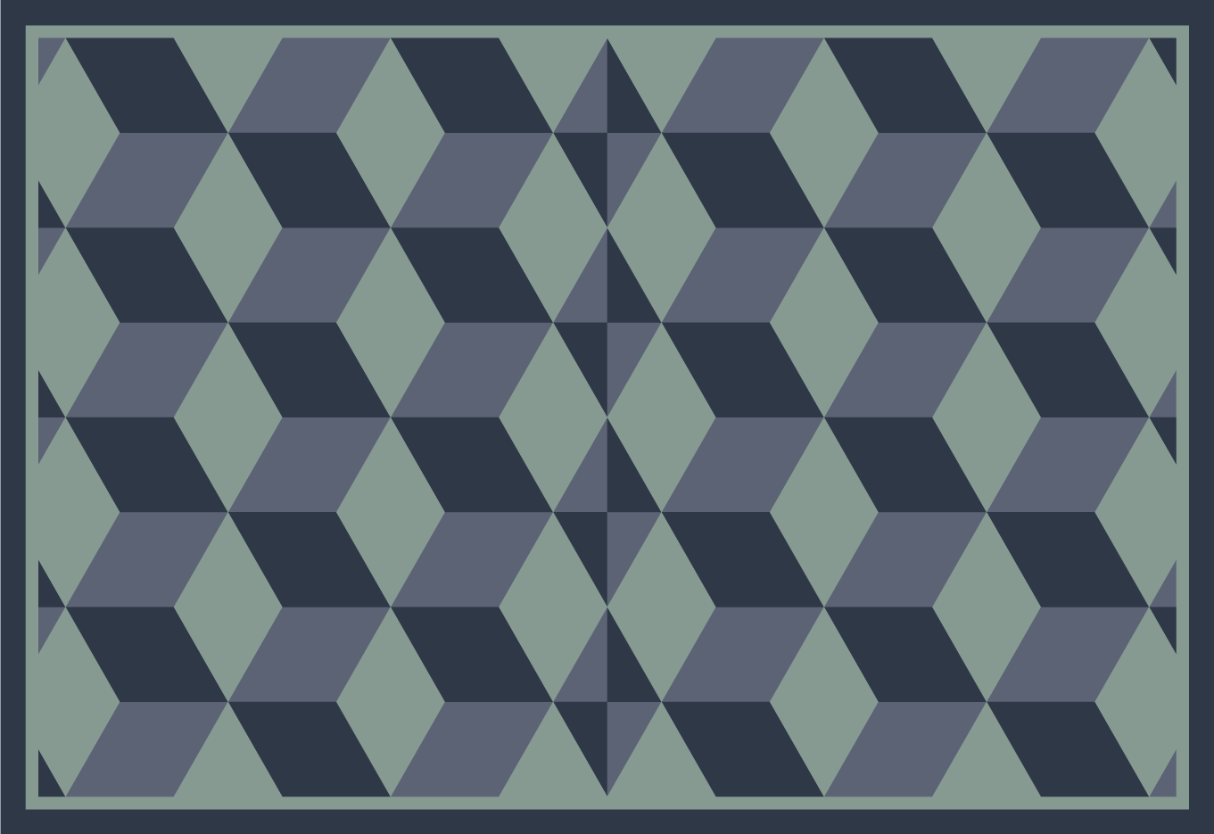 Christmas placemats with geometric tile design - TenStickers