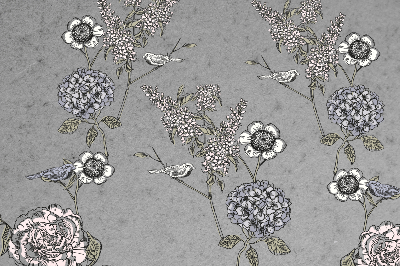 Original placemats botanical accent design - TenStickers