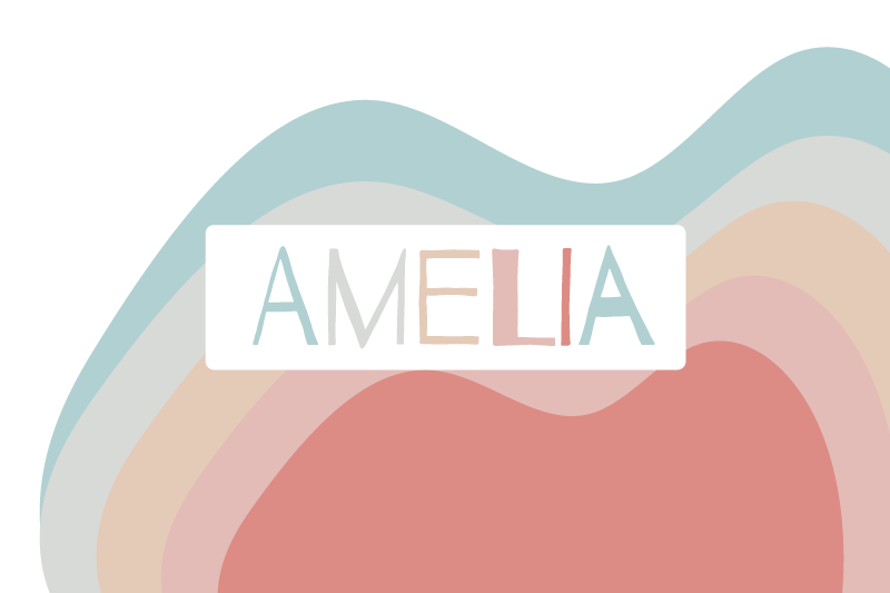 Personalised placemats with vibrant name personalization - TenStickers