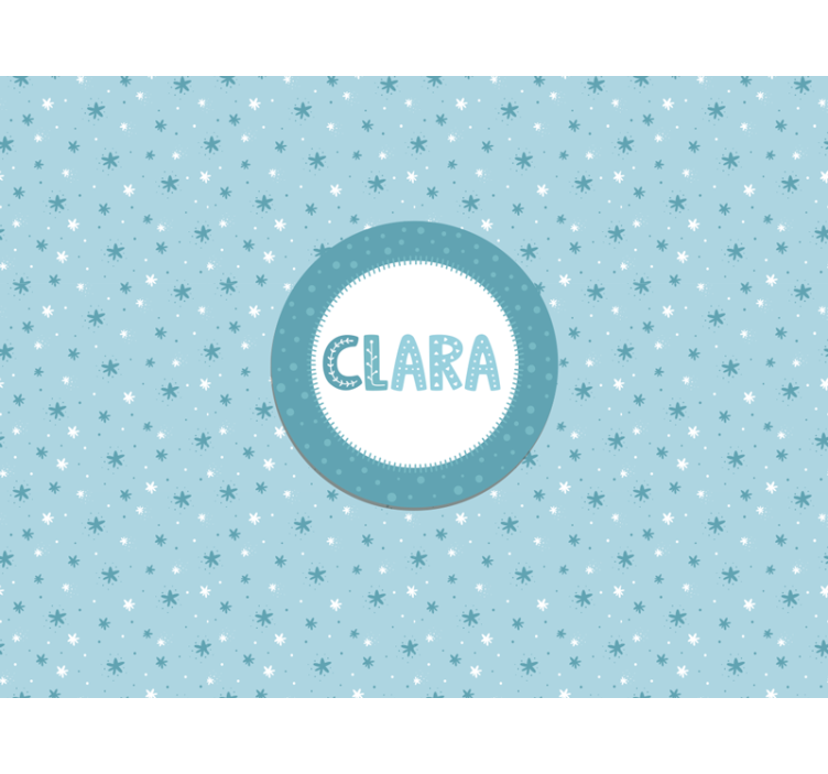 Stars pattern nursery wall mural - TenStickers