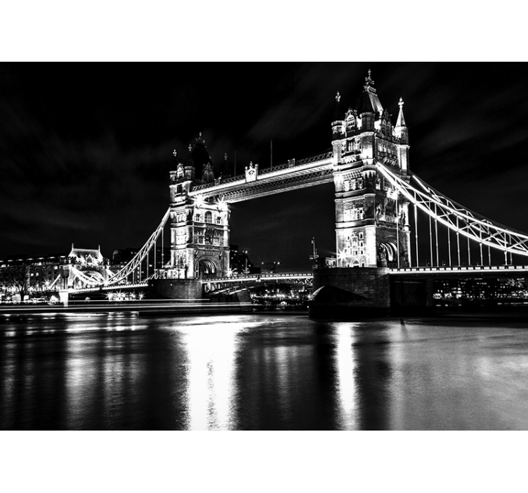 London Bridge Night wall mural london - TenStickers