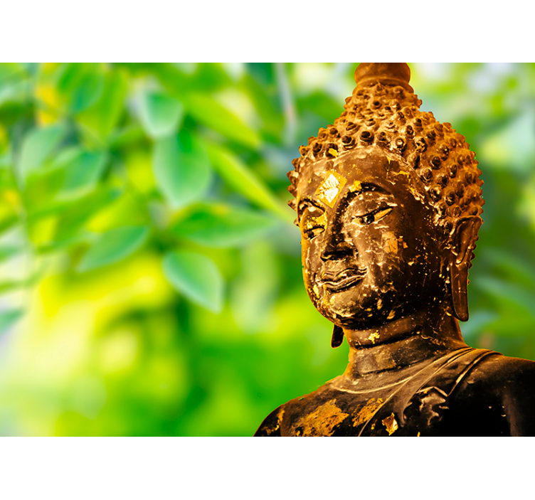 Buddha Face zen photo wallpaper - TenStickers