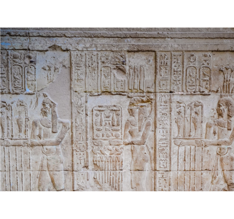Classic art wall mural ancient egyptian reliefs - TenStickers