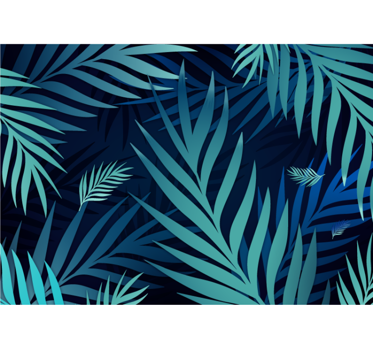 Wall mural nature exotic leaf design - TenStickers