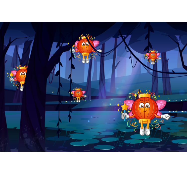 Magical Lantern Creatures animals wall mural - TenStickers