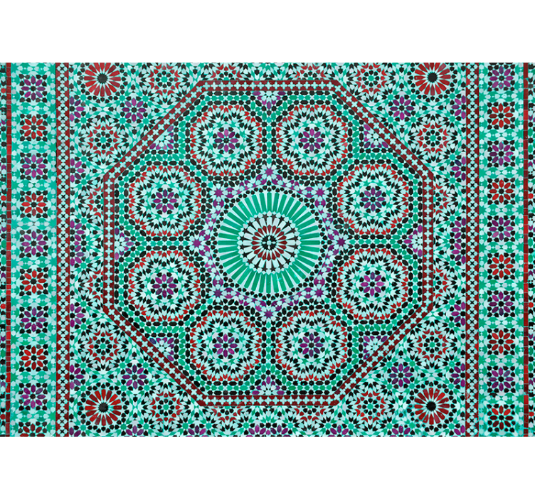 Moroccon style circle tile wall mural - TenStickers