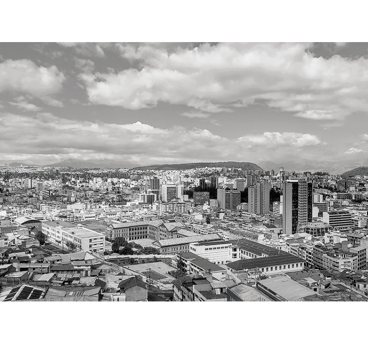 Panoramic Quito wall mural - TenStickers