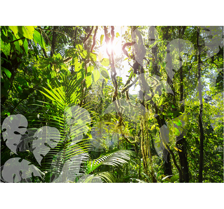 Lush Greenery Retreat wall mural nature - TenStickers