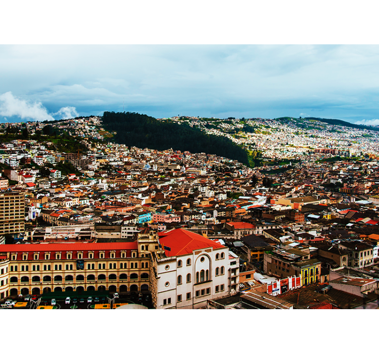 Andean Cityscape View city wall mural - TenStickers