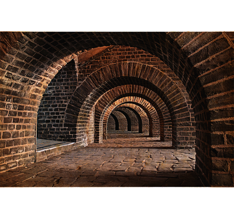 Polish tunnel 3D Wall Mural - TenStickers