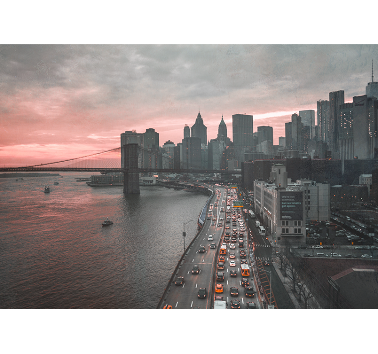 Wall mural new york urban manhattan skyline - TenStickers