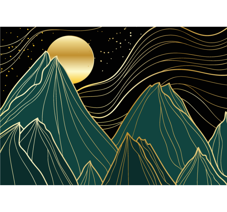 Wall mural mountain grand mountain range - TenStickers