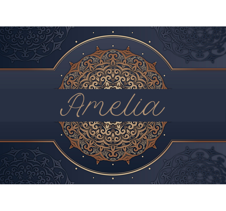 Mandala wall mural with intricate pattern design - TenStickers
