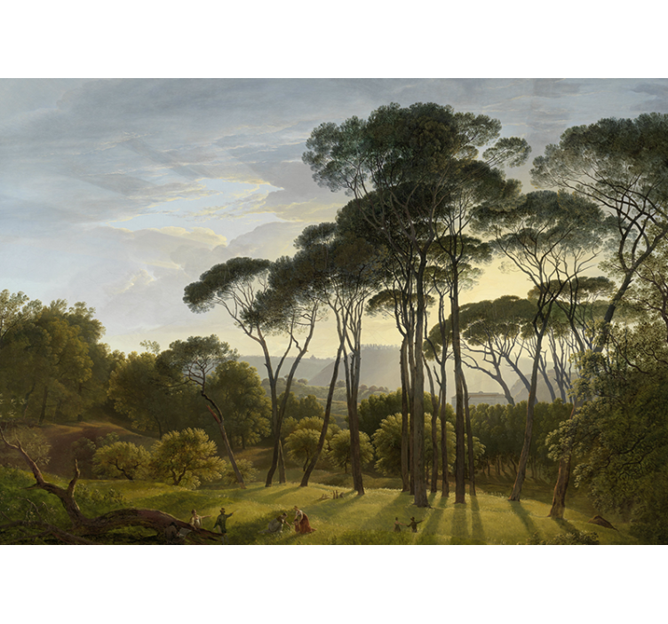 Forest sunbeams wall mural nature - TenStickers