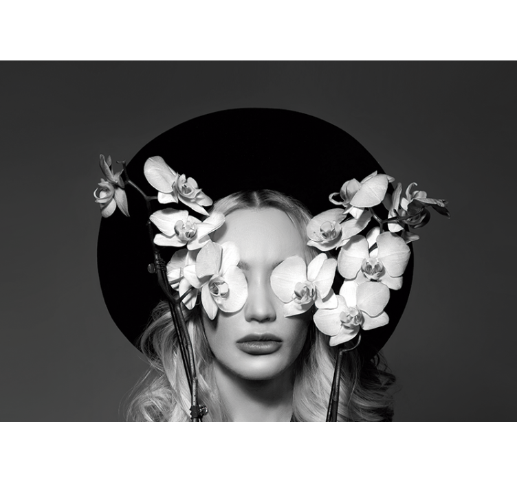 Woman with flower hat  Classic Art Wall Mural - TenStickers