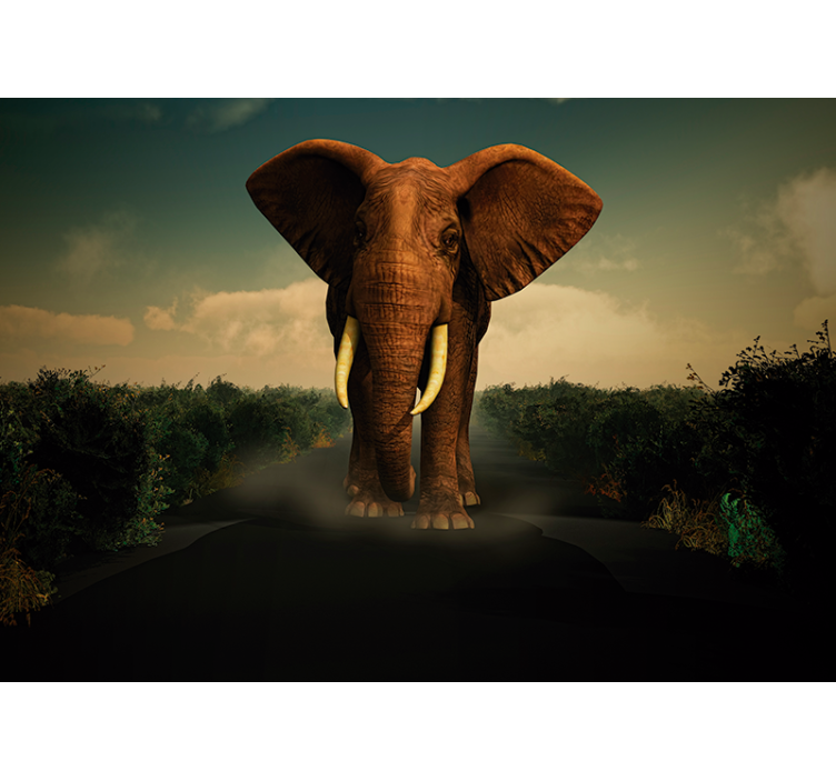 Animals wall mural majestic elephant design - TenStickers