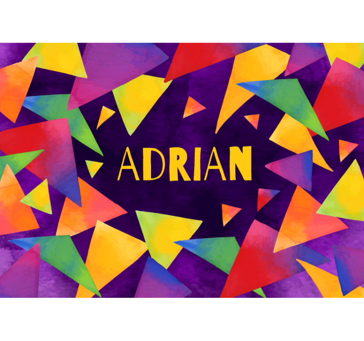 Custom geometric shapes childrens wall mural - TenStickers