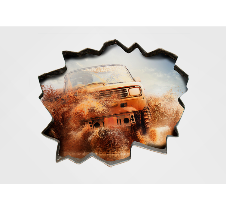 Rusty Off-Roader wall mural vehicle - TenStickers