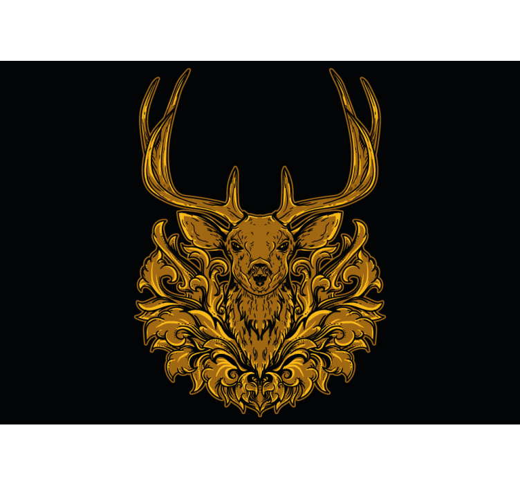 Animals wall mural majestic deer portrait - TenStickers