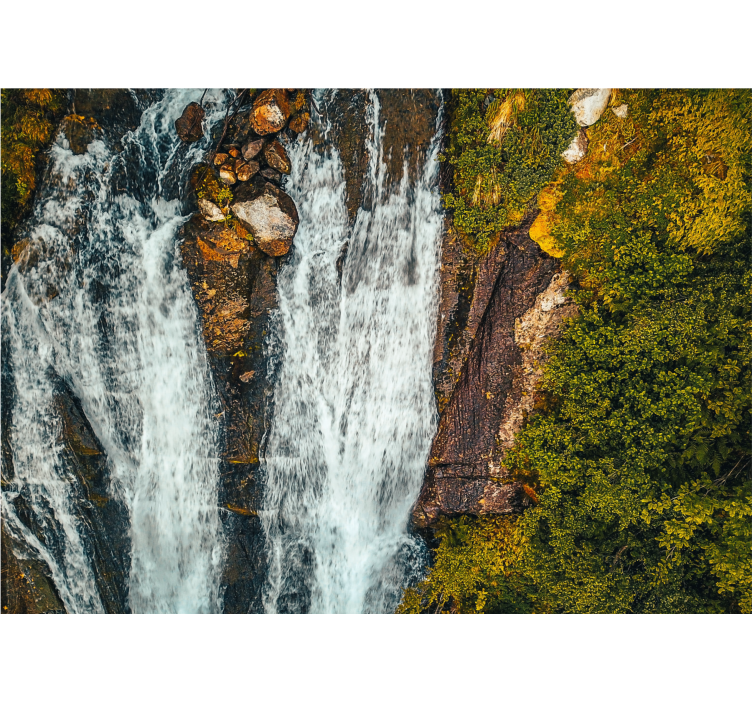 Wall mural waterfall grand cascade view - TenStickers