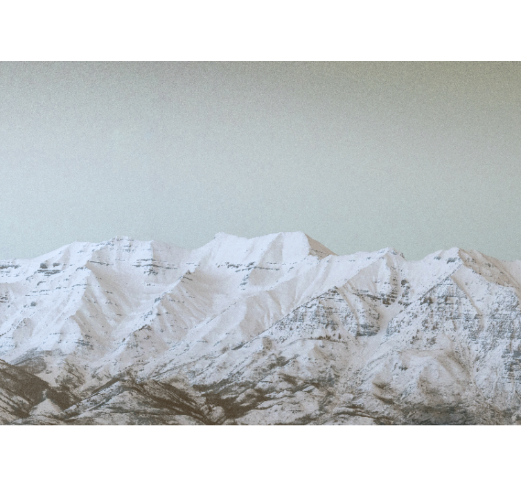 Snowy Landscape wall mural mountain - TenStickers