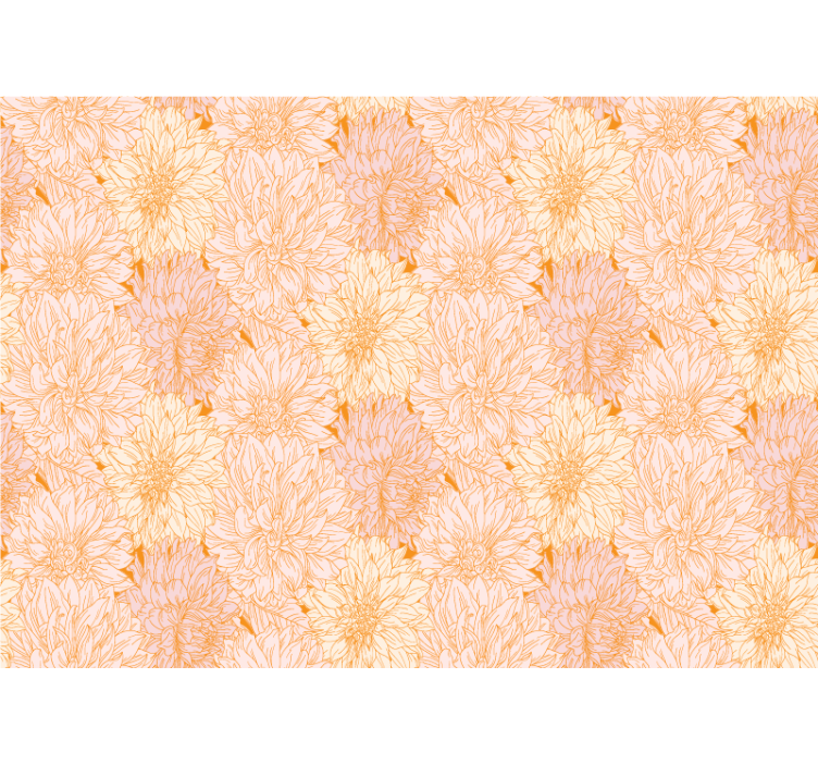 Delicate floral pattern flower wall mural - TenStickers