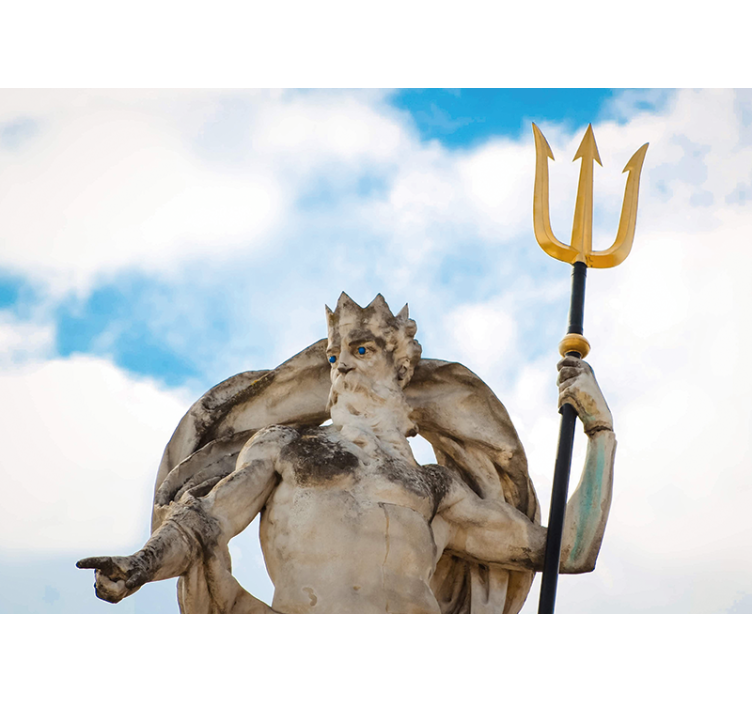 Mythical ocean ruler art wall mural - TenStickers