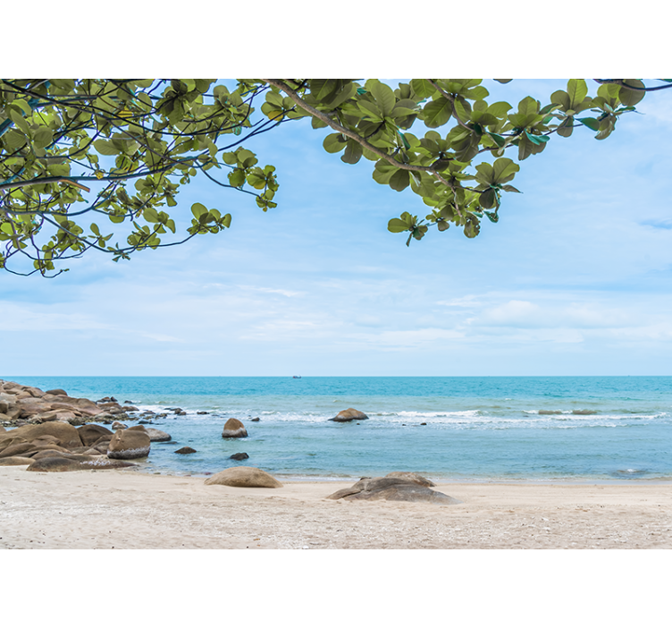 Wall mural nature serene beach landscape - TenStickers