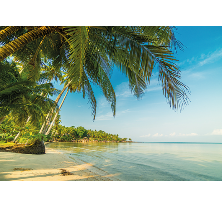 Wall mural nature tranquil beach landscape - TenStickers