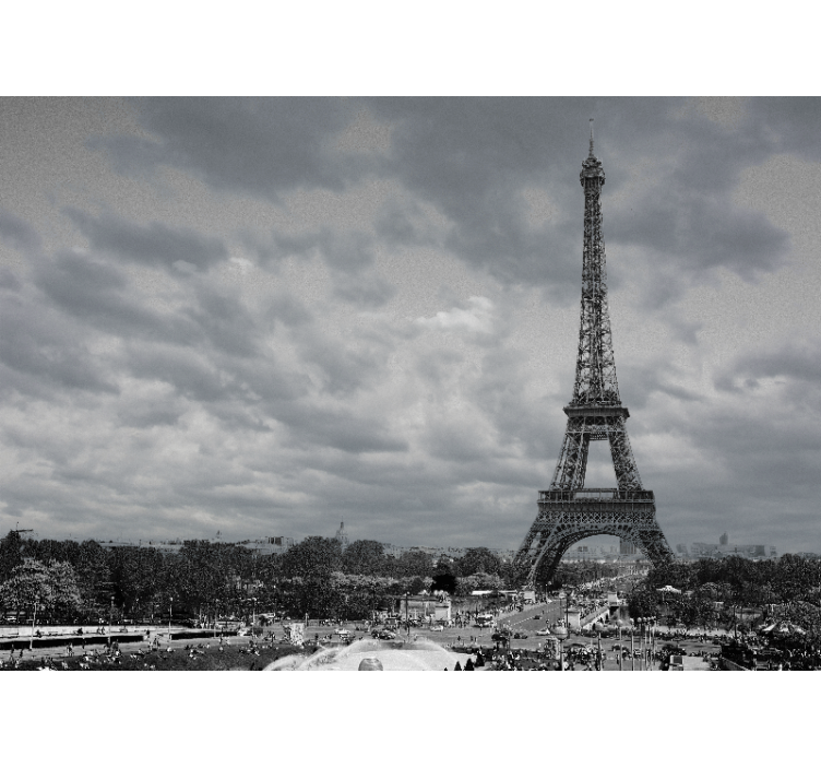 Paris wall mural eiffel tower views - TenStickers