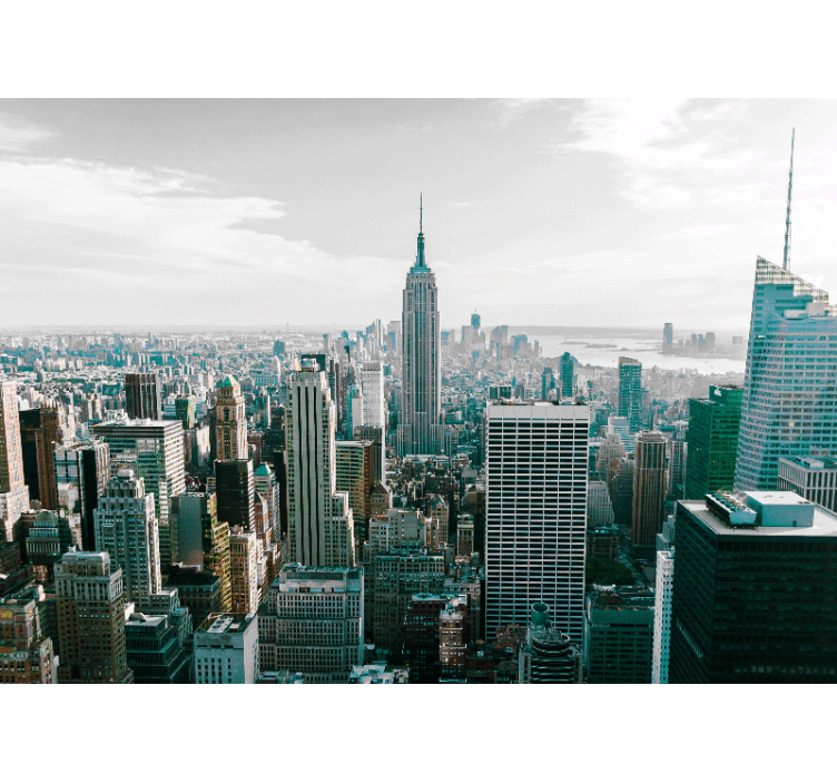 Wall mural new york iconic city skyline artwork - TenStickers