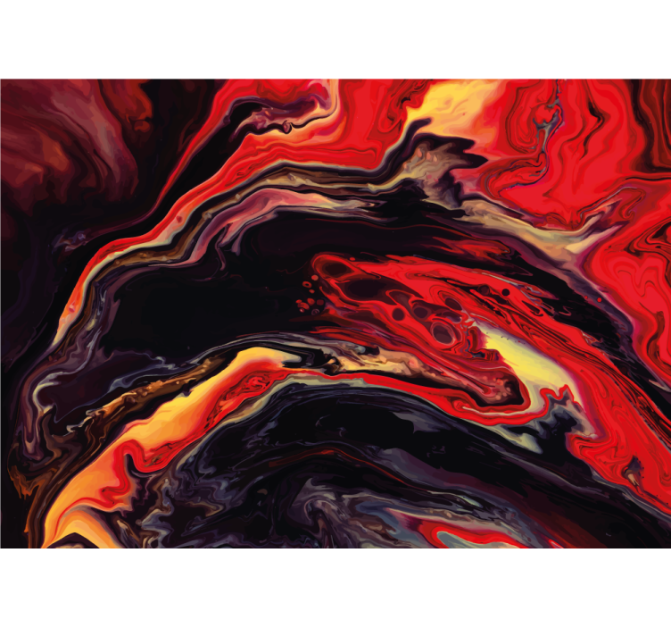 Abstract wall mural with dynamic swirling patterns - TenStickers