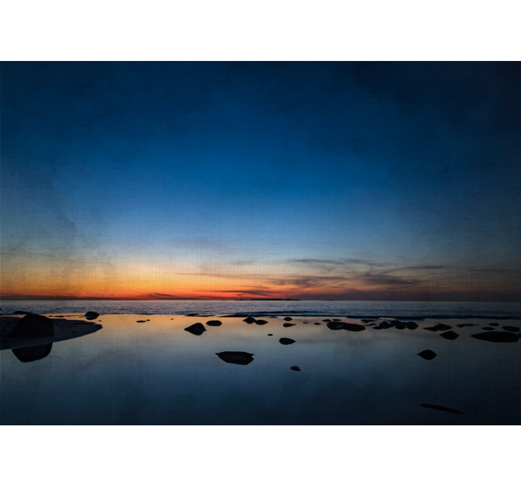 Wall mural nature calm sunset reflections - TenStickers