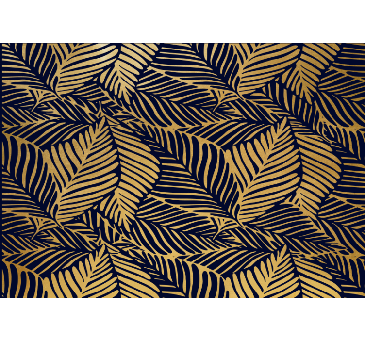 Wall mural nature detailed leaf designs - TenStickers