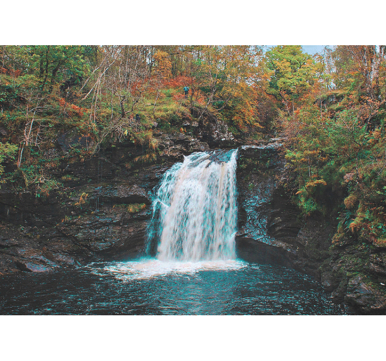 Soft colored Waterfall Wall Mural - TenStickers